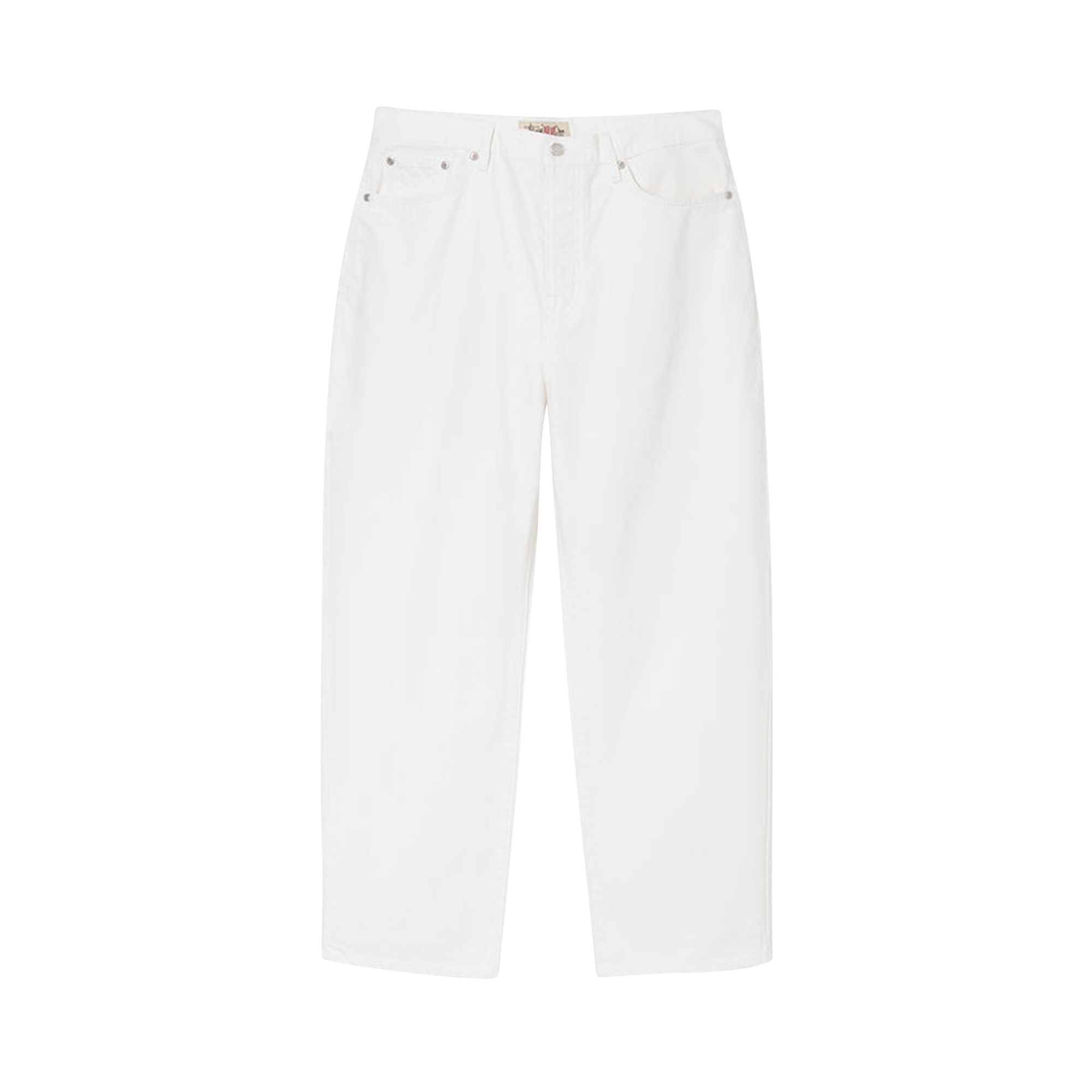Pre-owned Stussy Overdyed Big Ol' Jean 'bone' In White