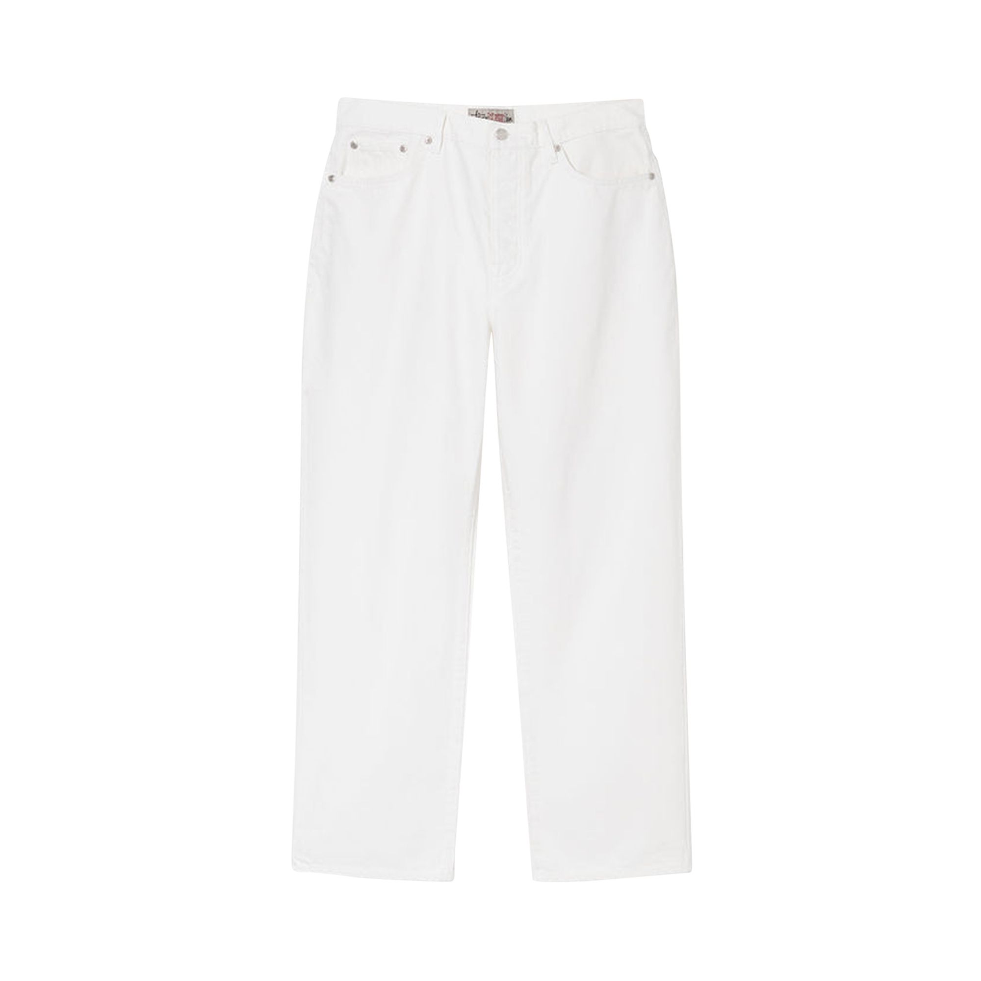 Pre-owned Stussy Overdyed Classic Jean 'bone' In White