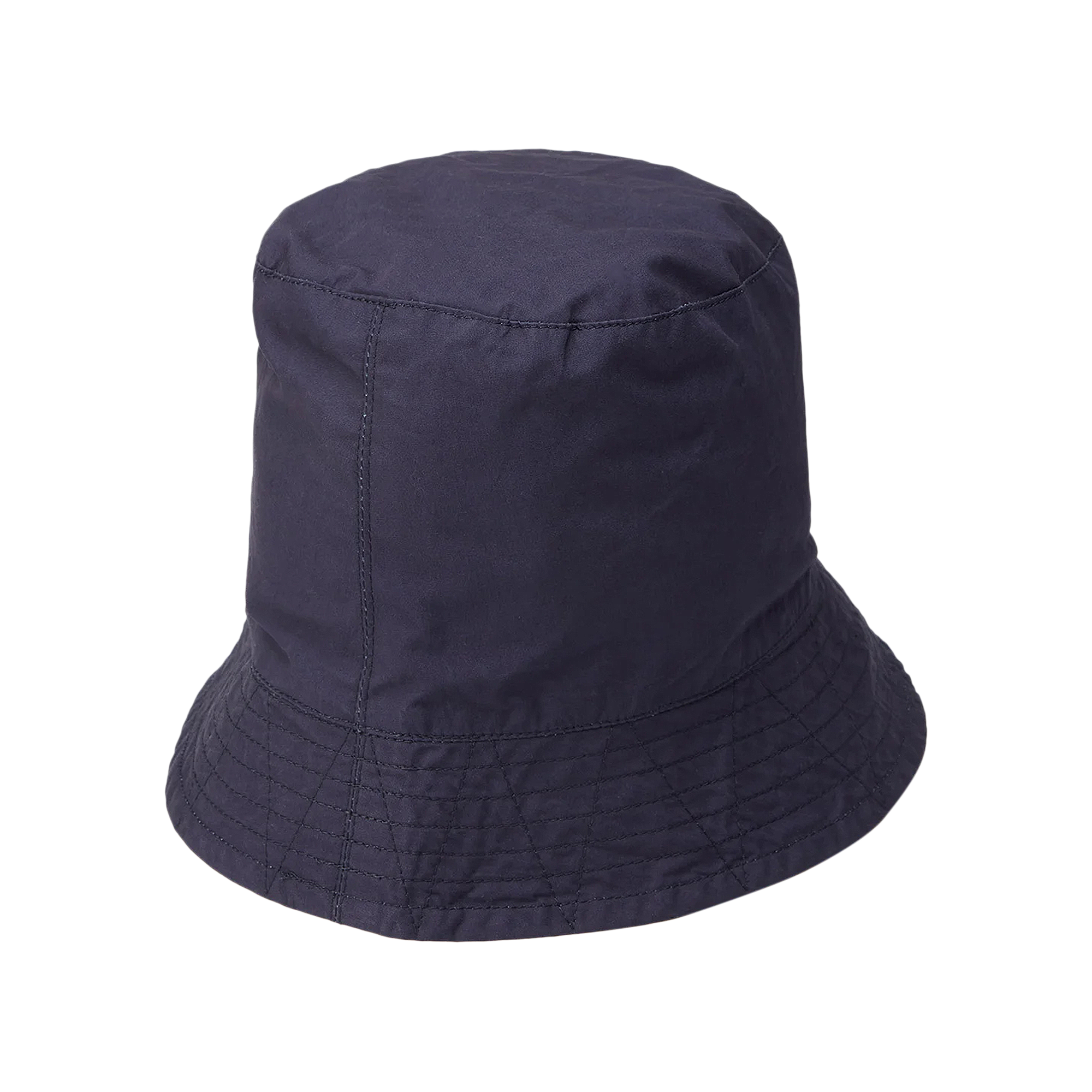 Pre-owned Engineered Garments Cotton Duracloth Poplin Bucket Hat 'navy' In Blue