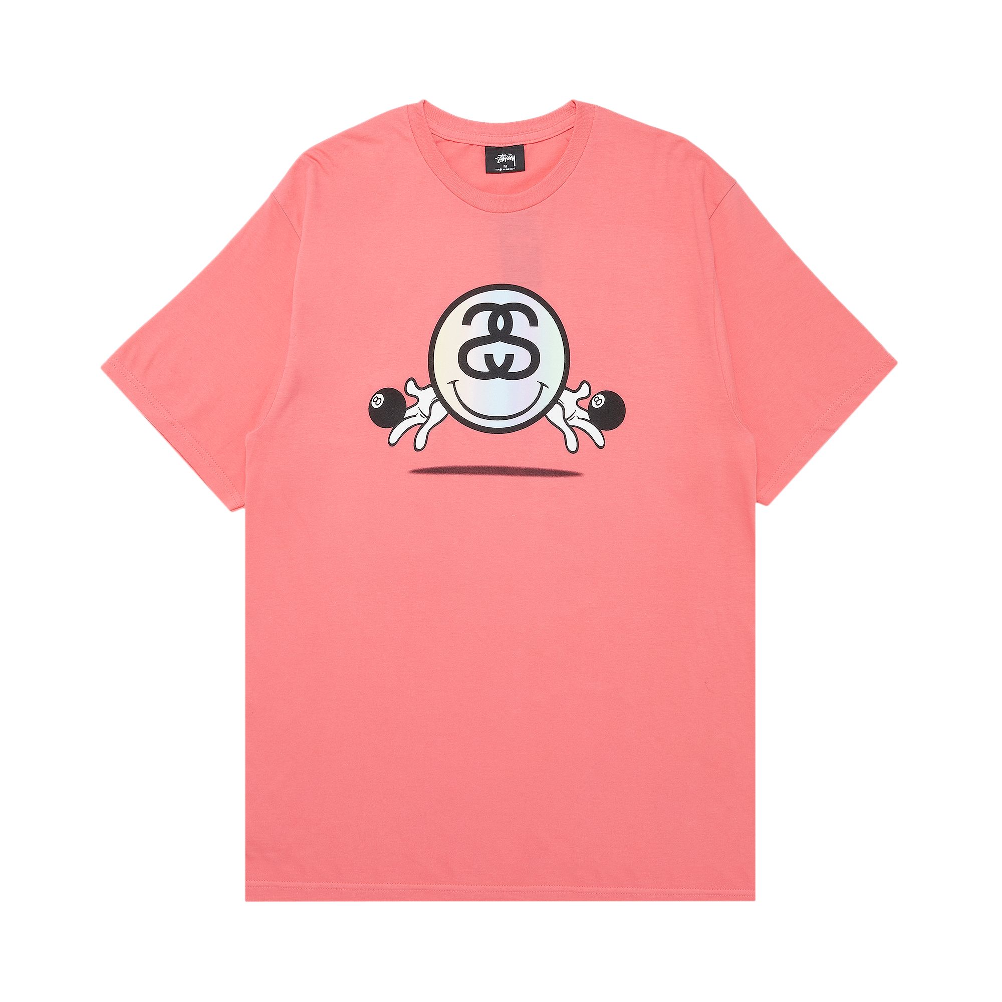 Stussy Smiley Link Tee 'Pink' | Men's Size M
