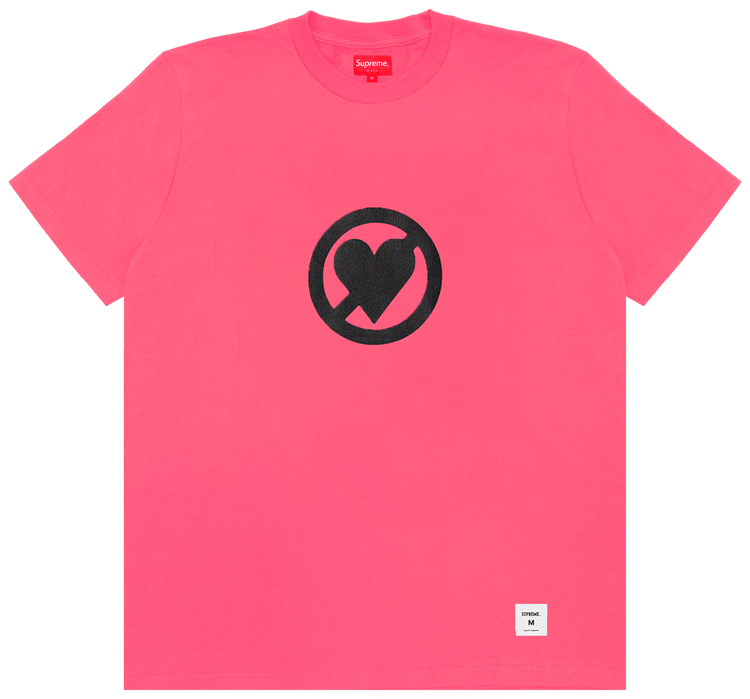 Supreme No Love Short Sleeve Top Pink