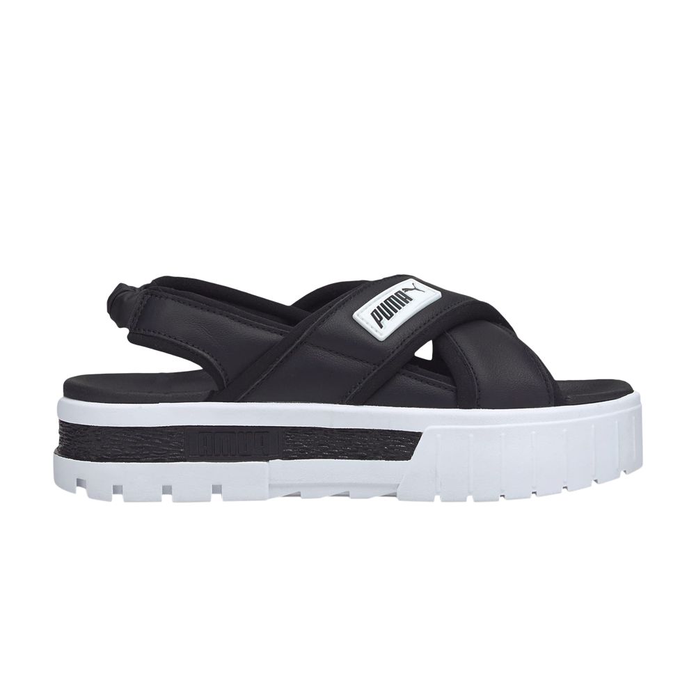 Pre-owned Puma Wmns Mayze Sandal 'black White'