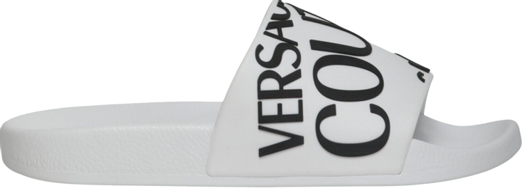 Versace Wmns Logo Slide White Black