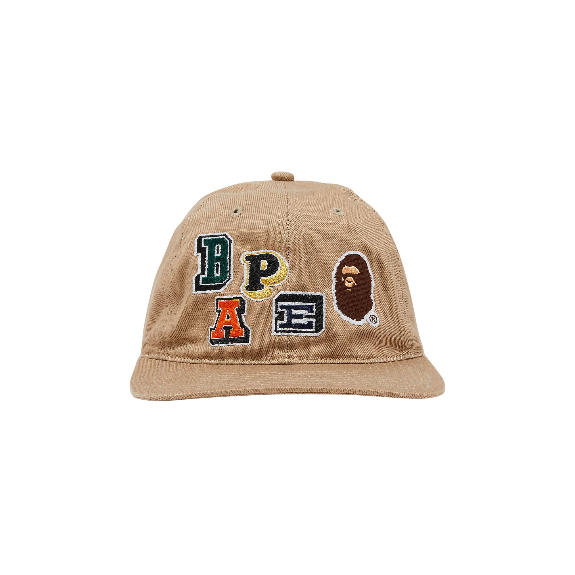 BAPE Multi Fonts Patch Panel Cap 'Beige' | Cream | Men's Size Onesize