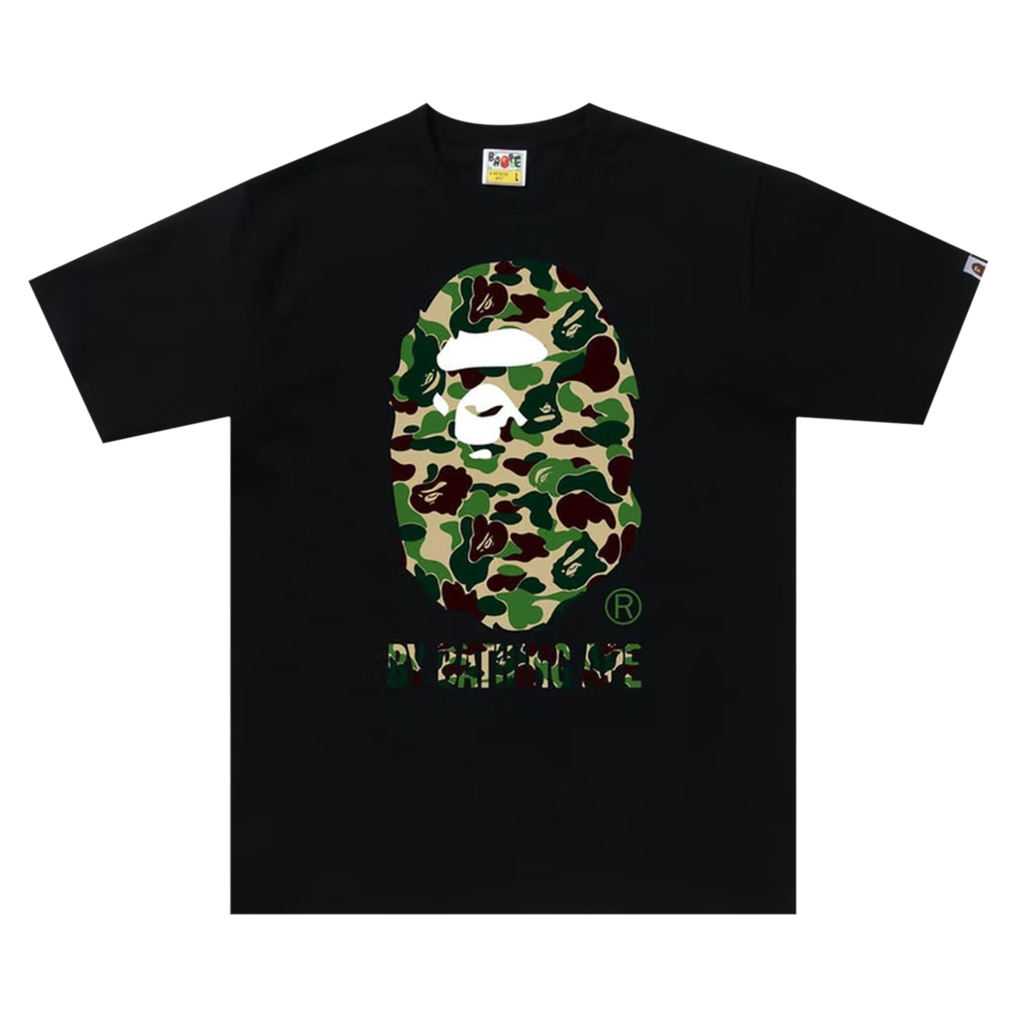 BAPE ABC Camo By Bathing Ape Tee 'Black/Green' | Men's Size 2XL
