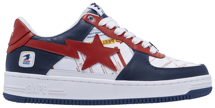 USPS x Wmns Bapesta Priority Mail Express Label
