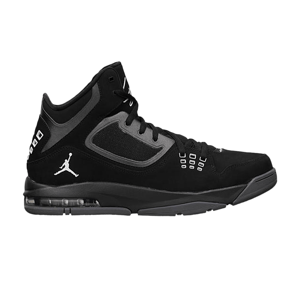 nike air jordan flight 23 black white metallic silver