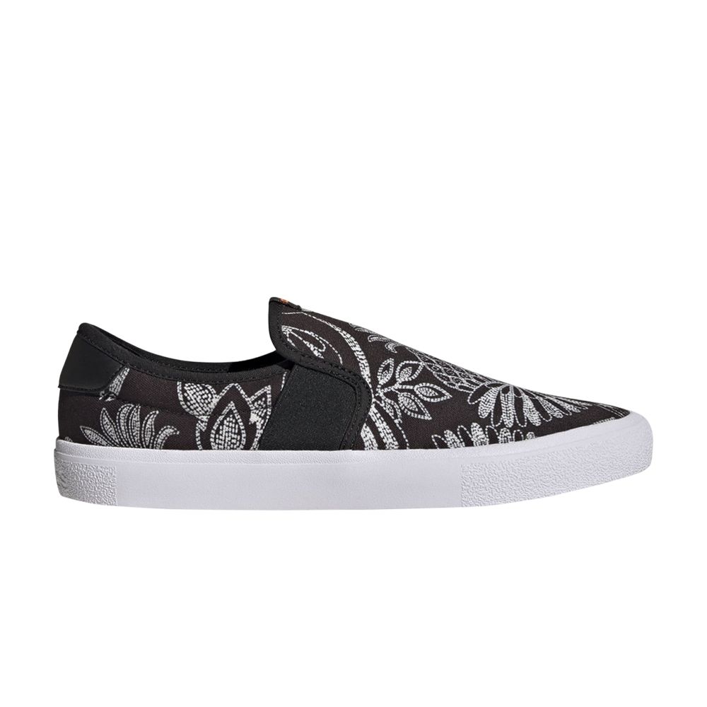 Pre-owned Adidas Originals Vulc Raid3r Slip-on 'tropical Print' In Black