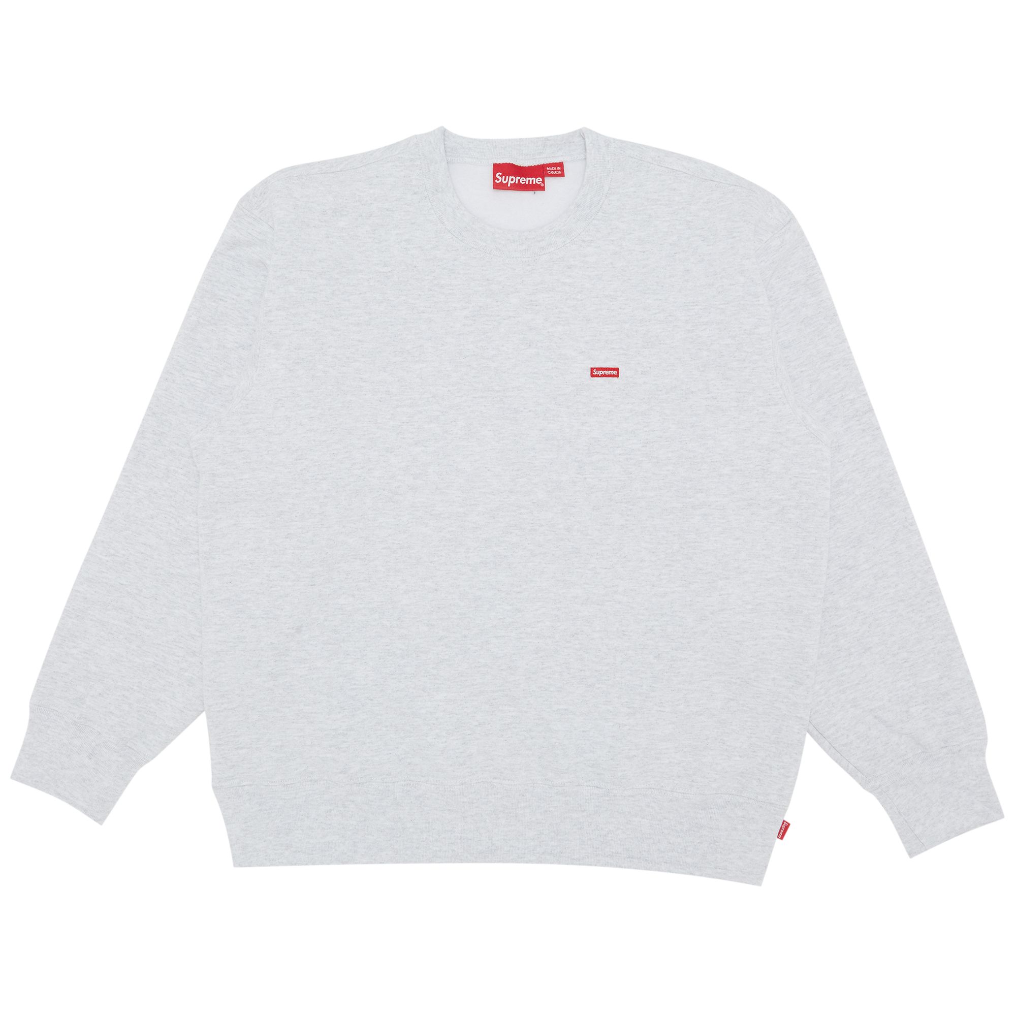 Supreme Small Box Crewneck 'Ash Grey' | Men's Size L