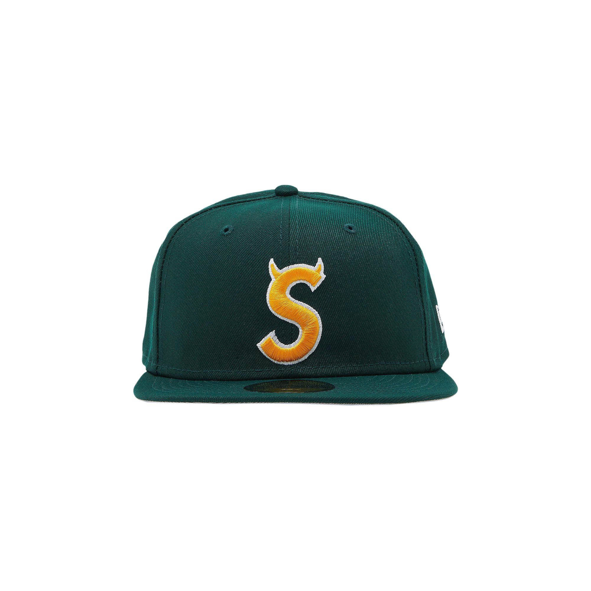 Supreme S Logo New Era 'Green' | Men's Size 7.125