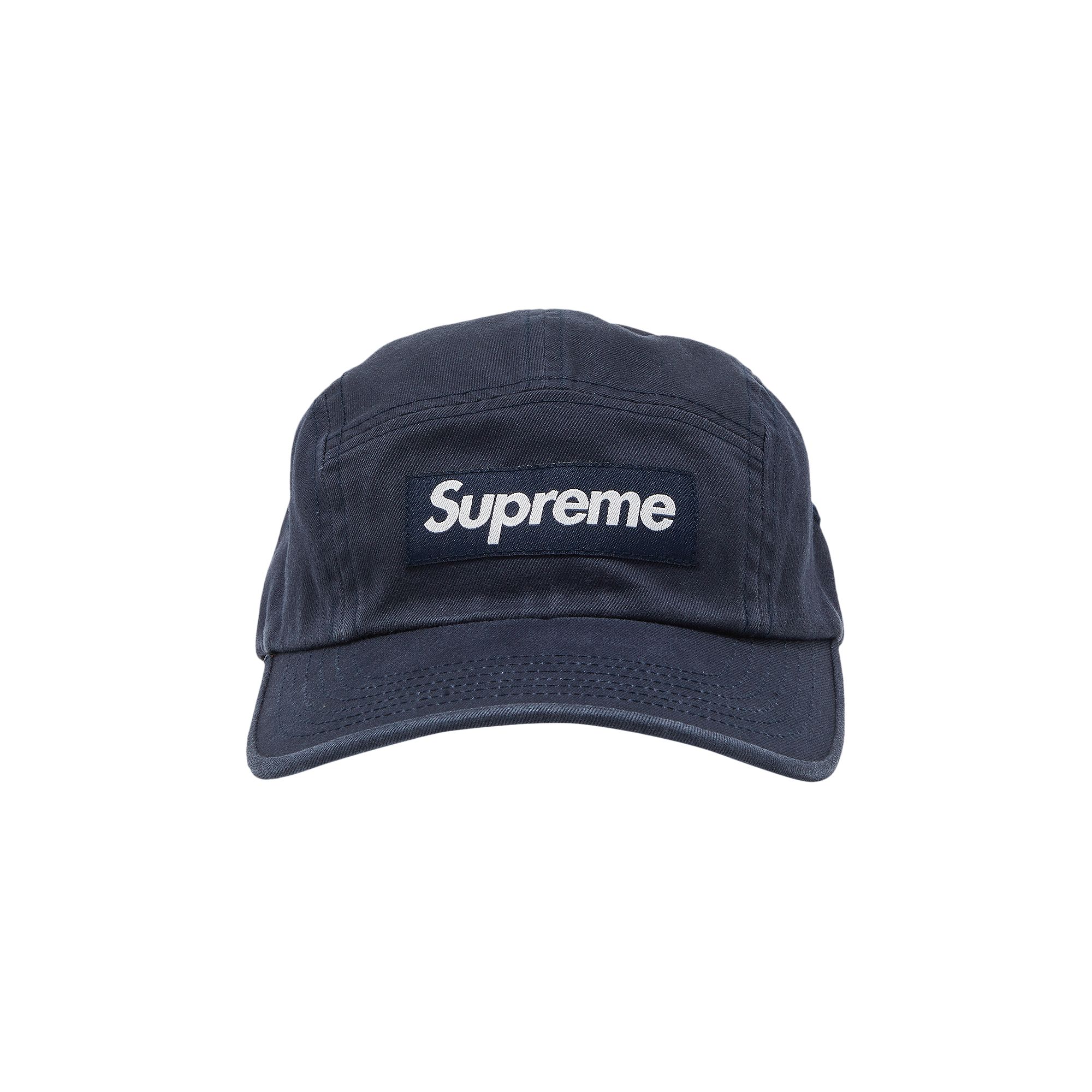 Supreme Washed Chino Twill Camp Cap 'Navy' | Blue | Men's Size Onesize