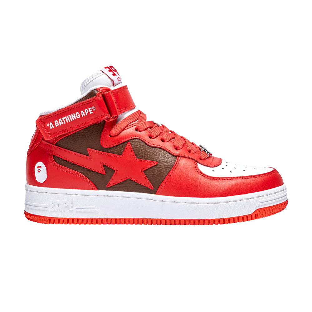 Pre-owned Bape Sta Mid #2 'red'