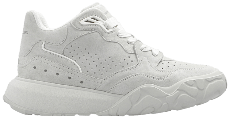 【alexander mcqueen】coat trainer sneakers / 705121 WHWJF Buy Alexander McQueen Court Trainer Mid 'Light Grey