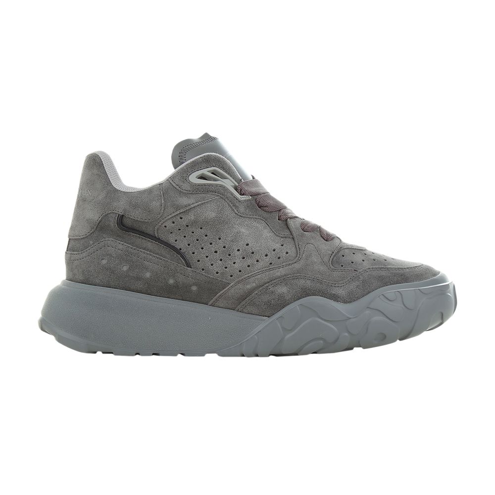 Pre-owned Alexander Mcqueen Court Trainer Mid 'grey' | Men's Size 42