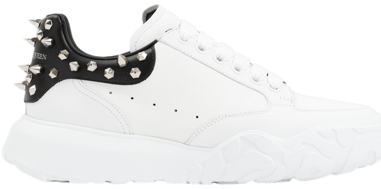 Alexander McQueen Court Trainer Studded   White Black