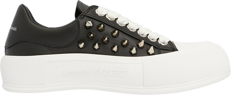 Alexander McQueen Deck Plimsoll 'Studded - Black'