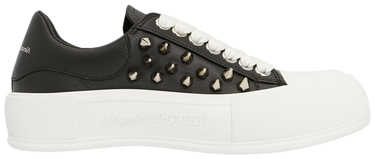 Alexander McQueen Deck Plimsoll 'Studded - Black'