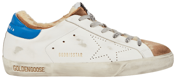 Golden Goose Wmns Superstar White Tobacco Blue