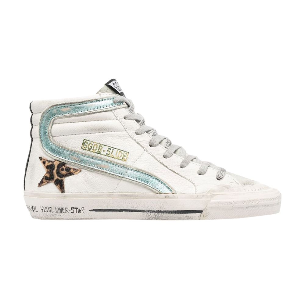 Pre-owned Golden Goose Wmns Slide Sneaker 'white Leopard' | Women's Size 36