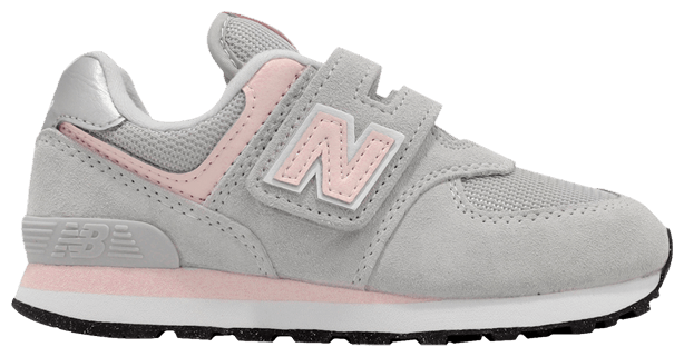 New Balance 574 Hook  Loop Little Kid Wide Core Pack   Rain Cloud Pink Haze