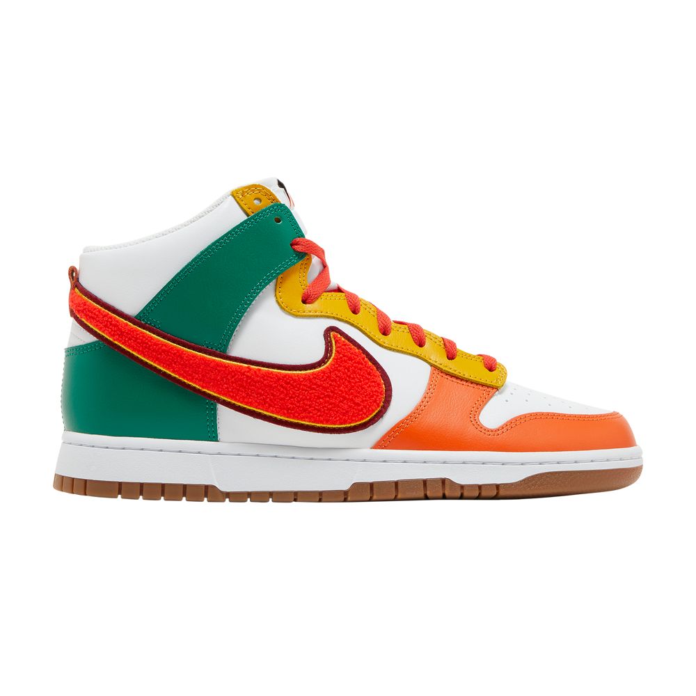 Nike Dunk High 'Chenille Swoosh' | Red | Men's Size 8