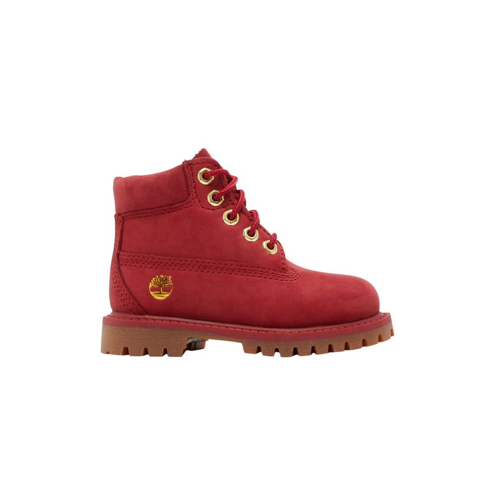 Pre-owned Timberland 6 Inch Premium Boot Toddler 'dark Red' | Infant Size 4