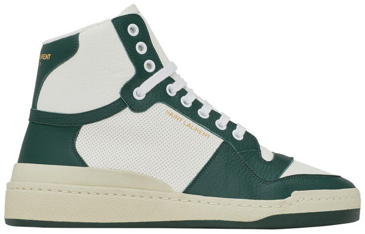 Saint Laurent SL-24 Mid 'White Dark Green'