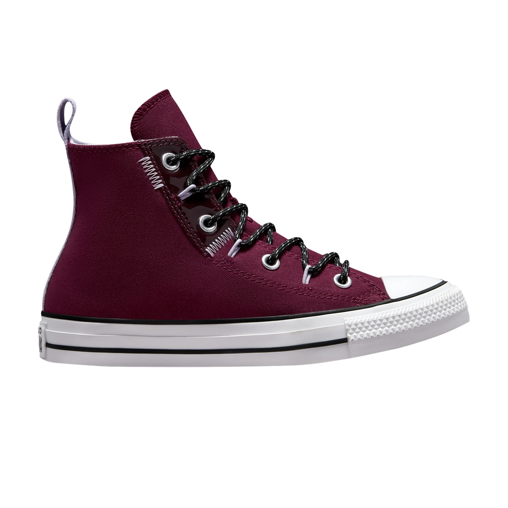 Pre-owned Converse Chuck Taylor All Star Trek Craft High 'dark Beetroot' In Red