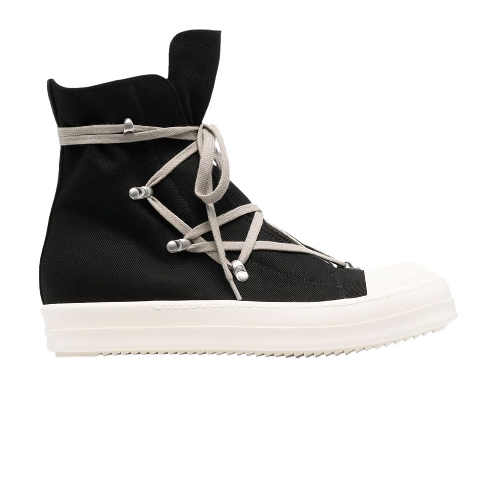 Pre-owned Rick Owens Wmns Drkshdw Strobe Cotton Denim Hexa High 'black Milk' | Women's Size 37