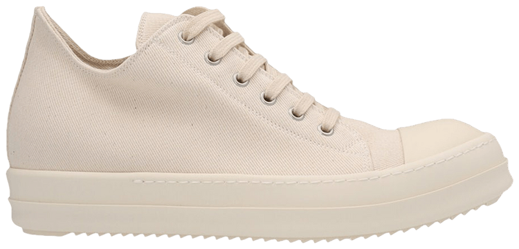 Rick Owens DRKSHDW Strobe Cotton Denim Low Natural Milk