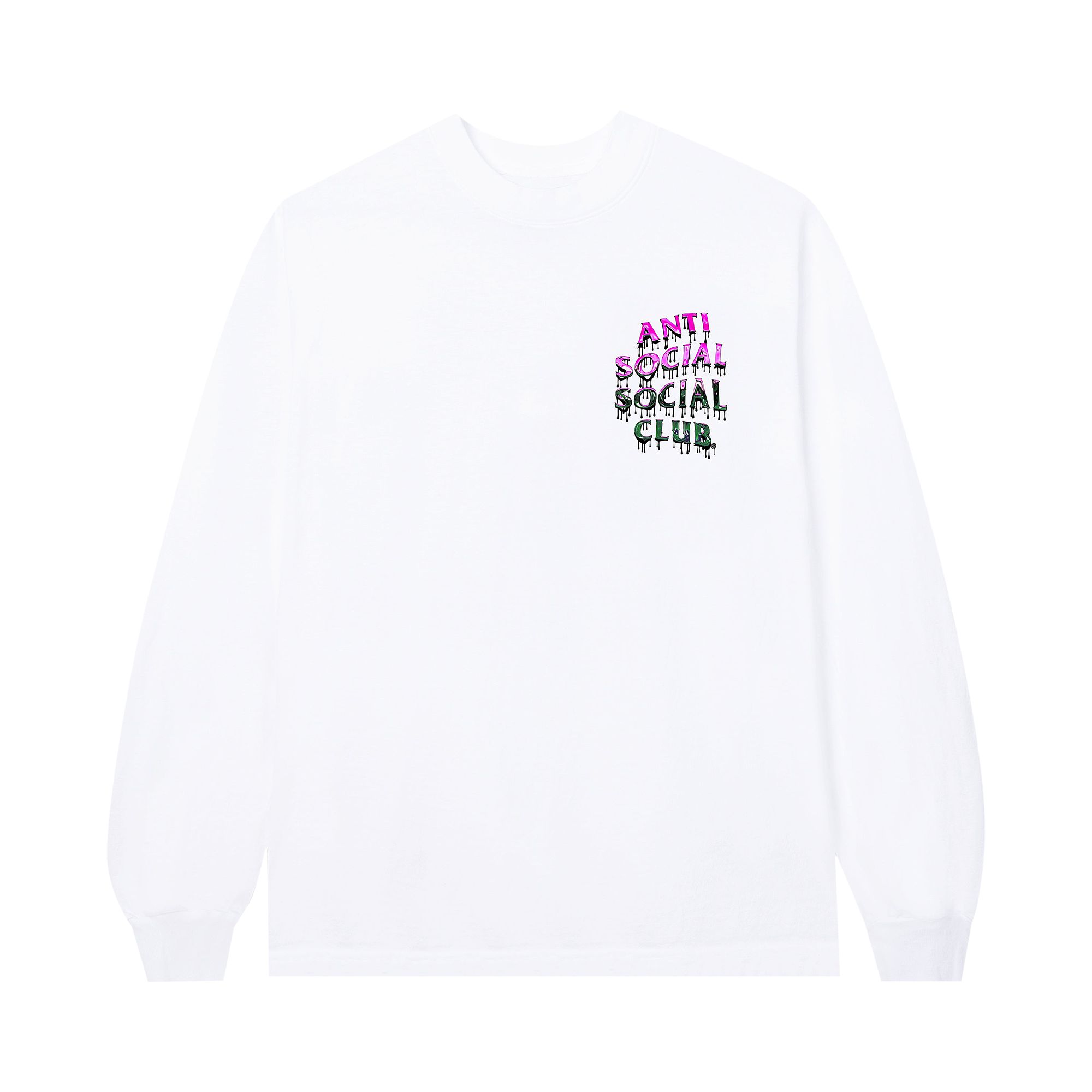 Anti Social Social Club Mind Melt Long-Sleeve Tee 'White' | Men's Size L