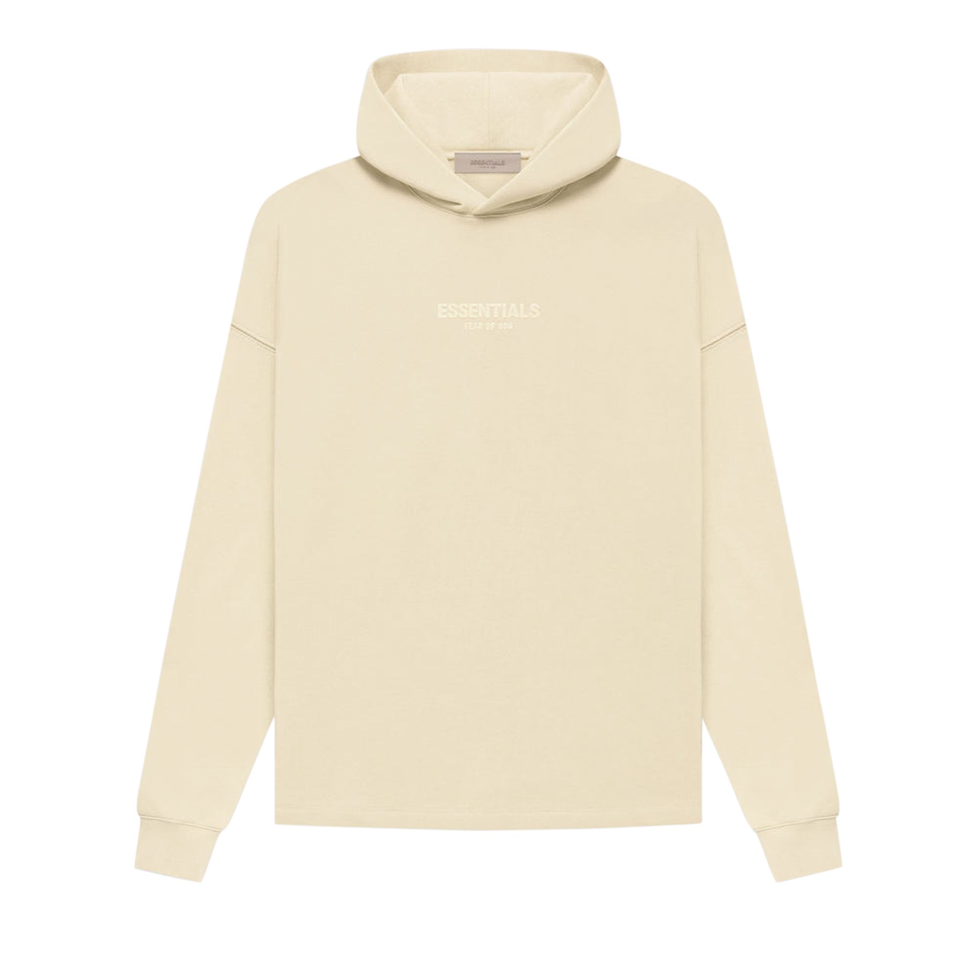 Fear of God Essentials Relaxed Hoodie 'Egg Shell' | Cream | Men's Size 2XL