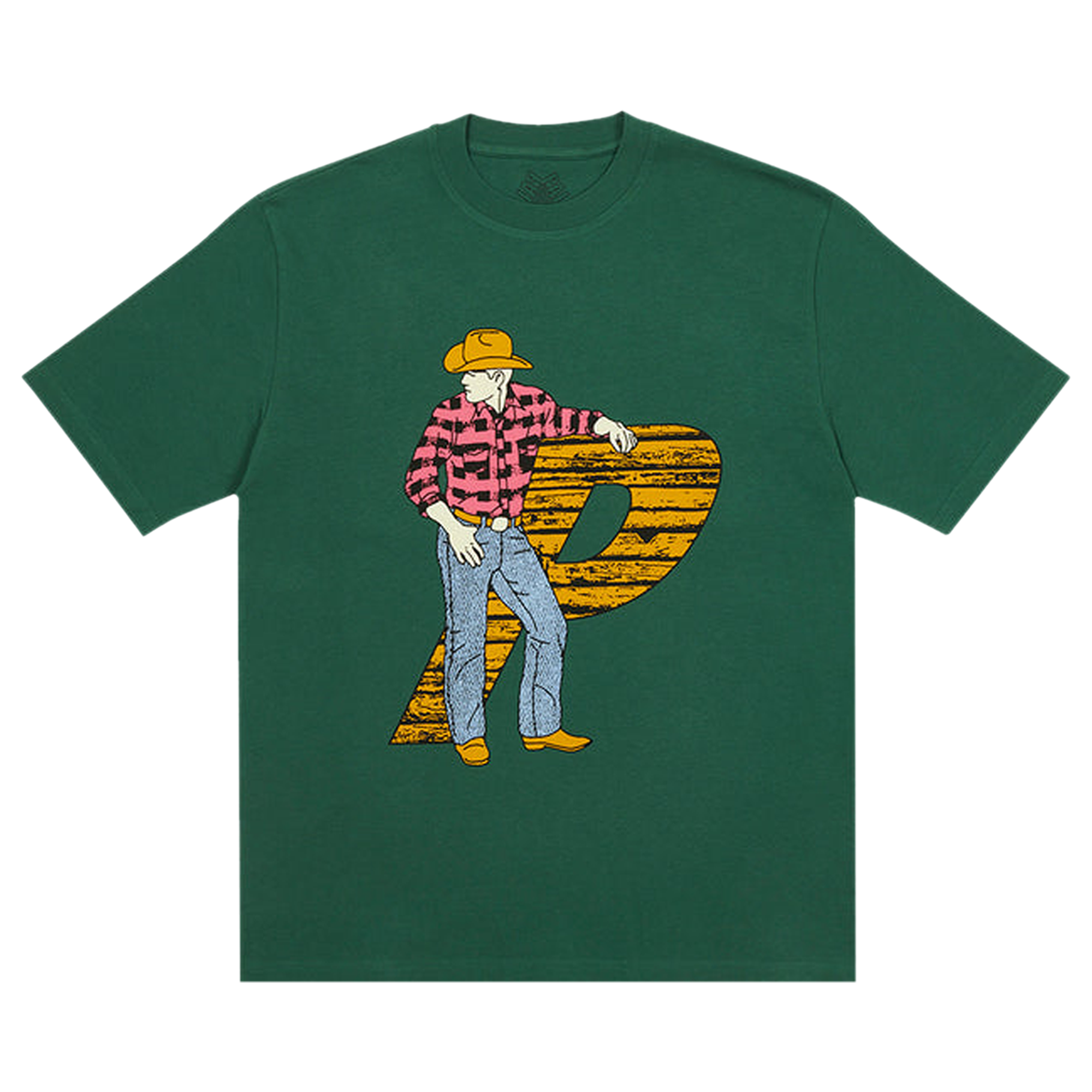Pre-owned Palace Saddle Up T-shirt 'green'