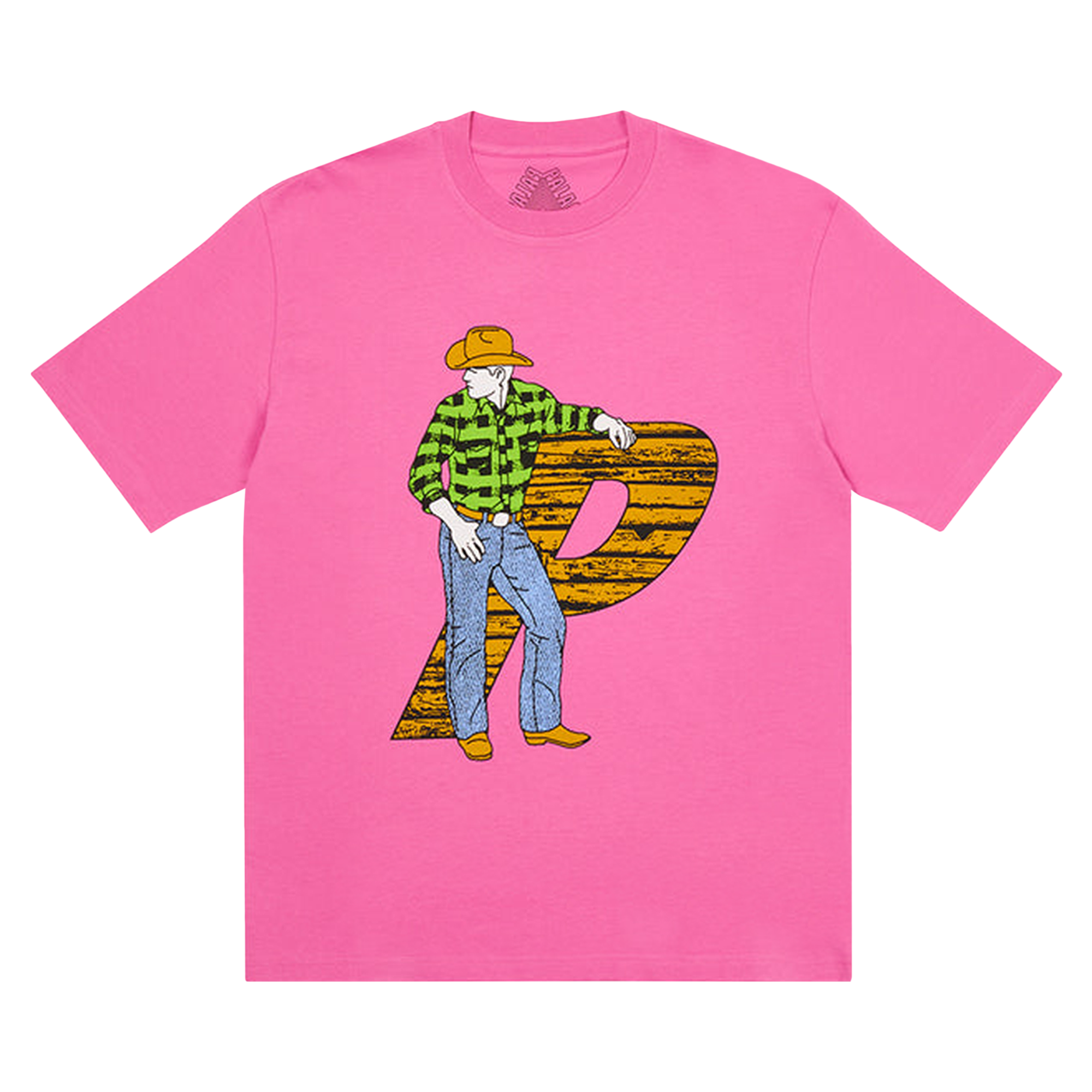 Pre-owned Palace Saddle Up T-shirt 'pink'