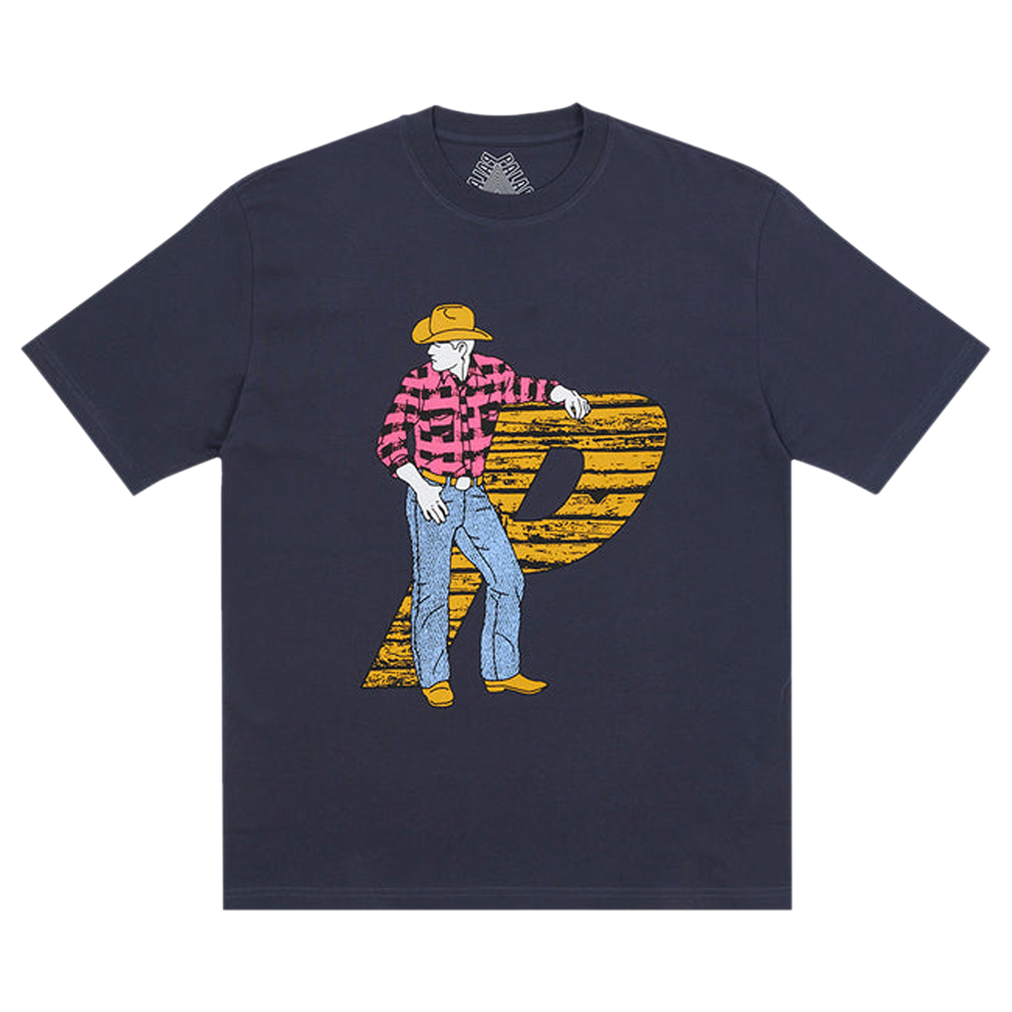 Pre-owned Palace Saddle Up T-shirt 'navy' In Blue
