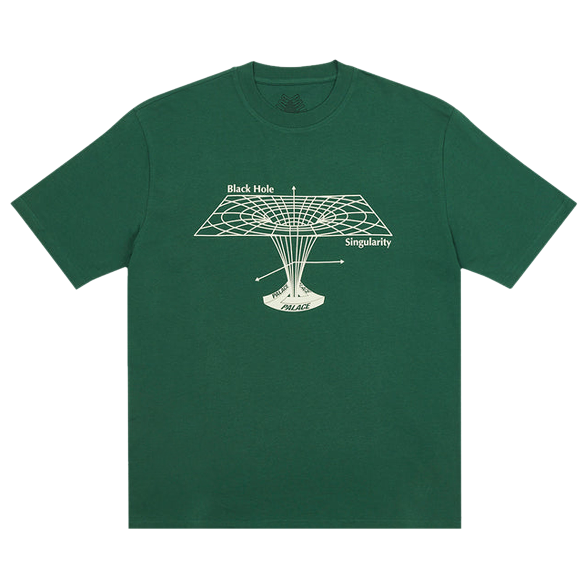 Pre-owned Palace Black Hole T-shirt 'green'