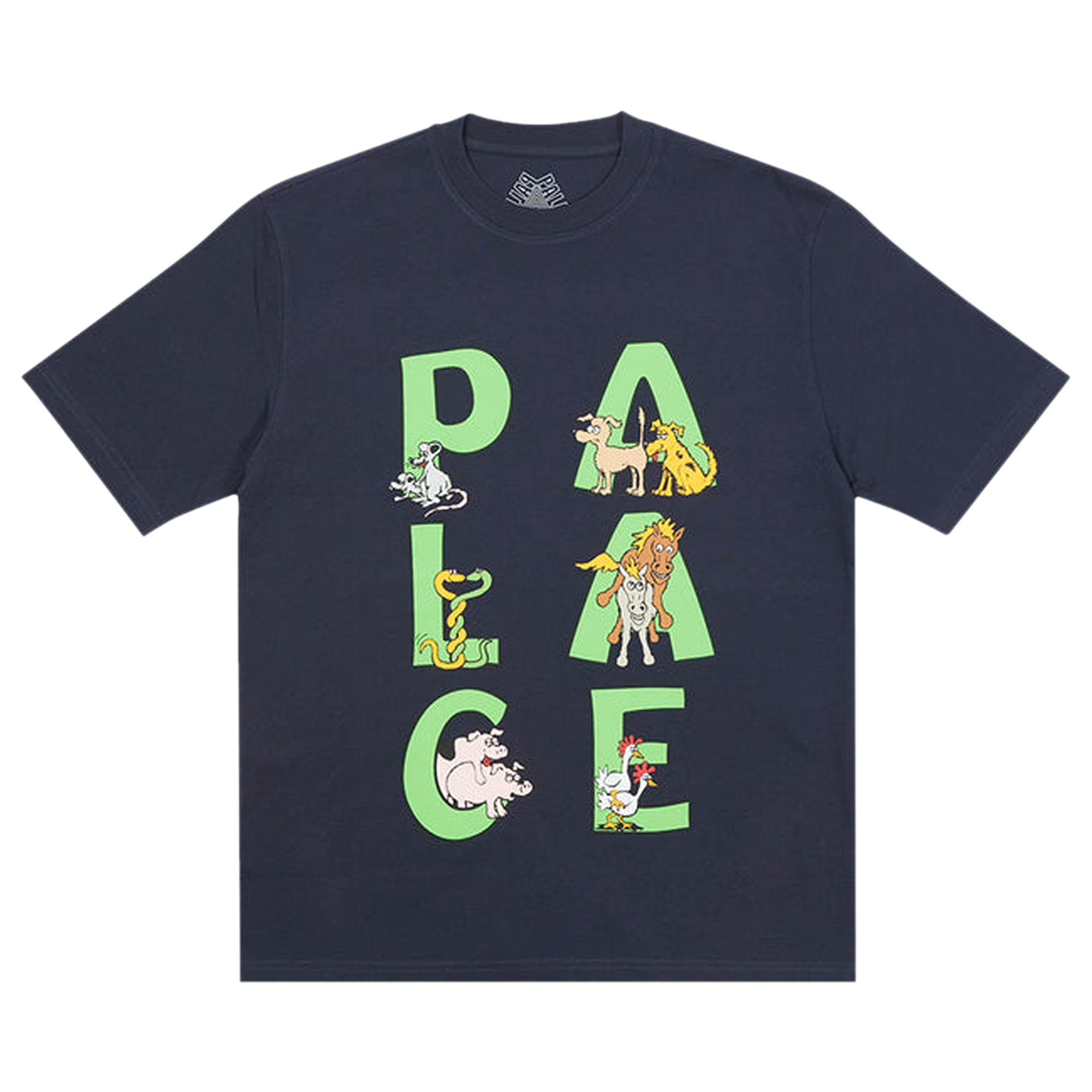 Pre-owned Palace Session T-shirt 'navy' In Blue