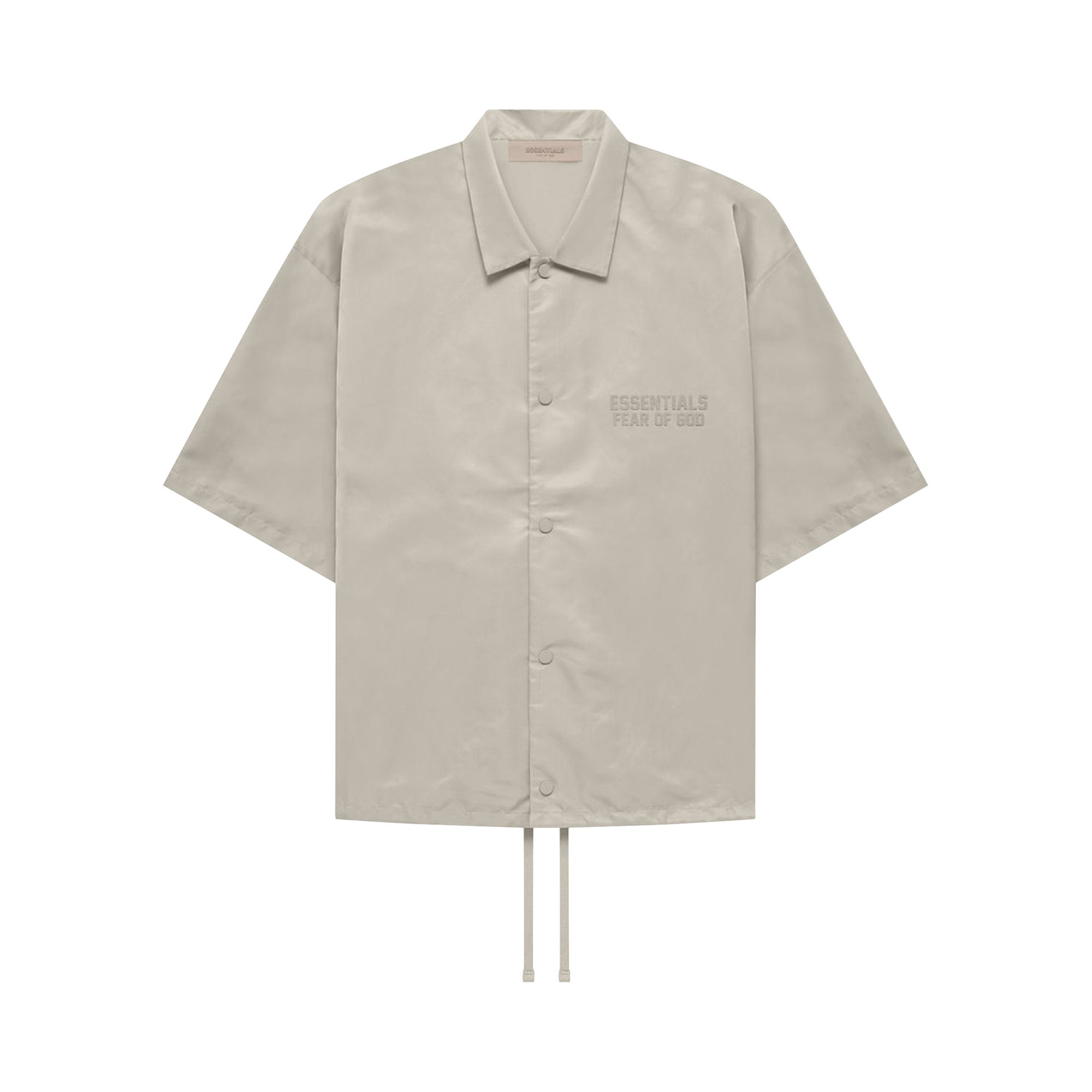 Fear of God Essentials Short-Sleeve Shirt 'Smoke' | Grey | Men's Size L