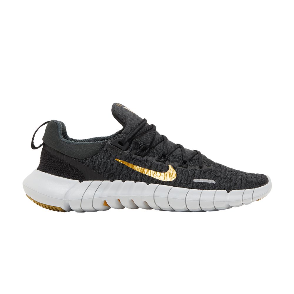 Nike Wmns Free Run 5.0 Next Nature 'Dark Smoke Grey Metallic Gold Coin' | Women's Size 10.5