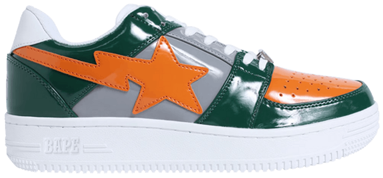 Bapesta Low Green Orange