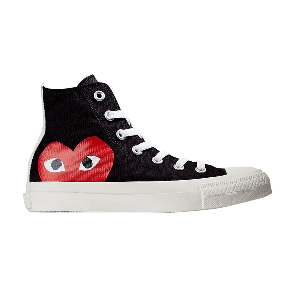 Converse Comme des Garçons Play x Chuck Taylor All Star High 'Black' | Men's Size 8.5