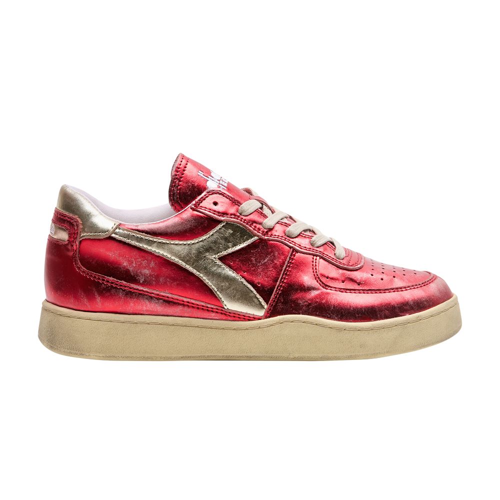Diadora Wmns Mi Basket Low Metallic 'Distressed Carmine Red' | Women's Size 7 - 201-178888-01-45033