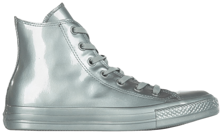 Converse Wmns Chuck Taylor All Star Metallic Rubber High Glacier