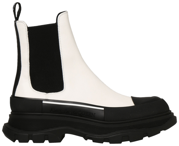 Alexander McQueen Wmns Tread Slick Boot White Black