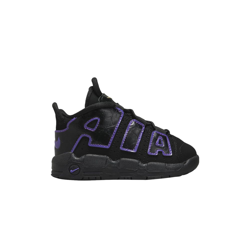 Pre-owned Nike Air More Uptempo Td 'black Action Grape' | Infant Size 5