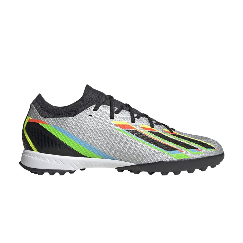 adidas X Speedportal.3 TF 'Silver Metallic Black' | Men's Size 8.5