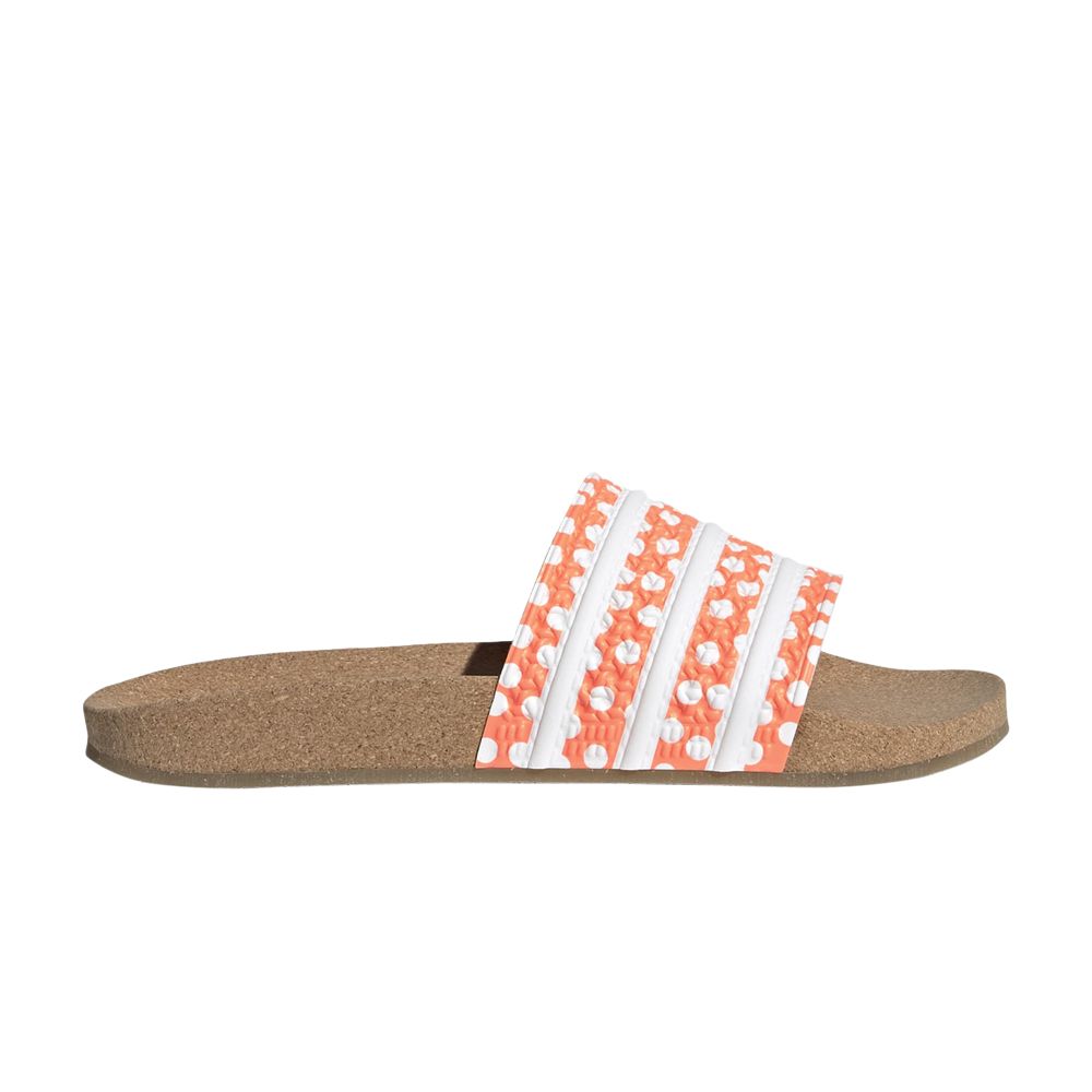 Pre-owned Adidas Originals Wmns Adilette Slide 'polka Dot - Beam Orange Gum'