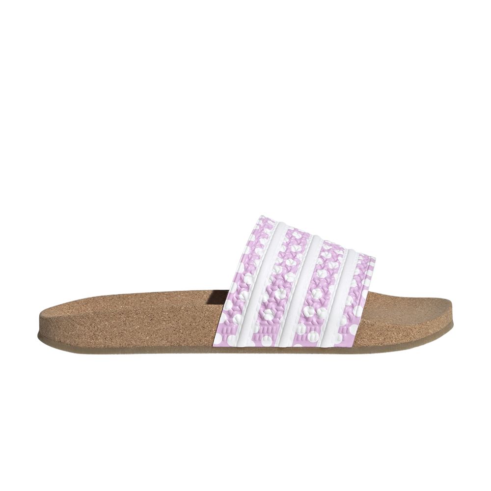 Pre-owned Adidas Originals Wmns Adilette Slide 'polka Dot - Bliss Lilac Gum' In Purple