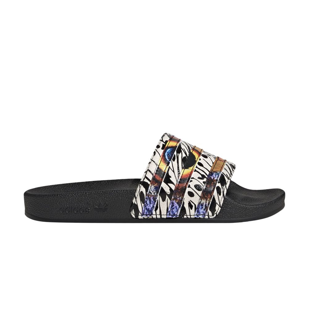 Pre-owned Adidas Originals Wmns Adilette Slide 'butterfly' In Black