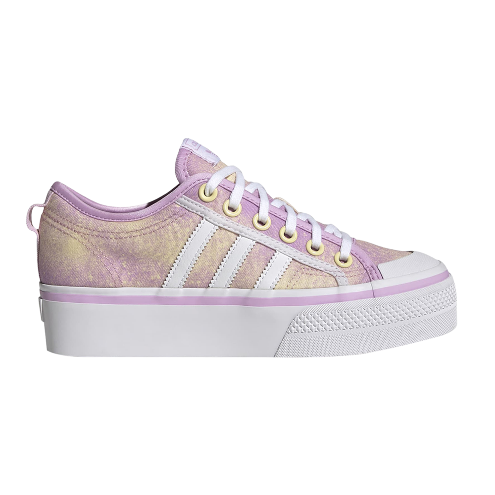 Pre-owned Adidas Originals Wmns Nizza Platform 'bliss Lilac Almost Yellow' In Purple